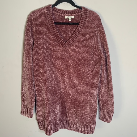 Orvis Sweaters - Orvis Super Soft Chenille Pullover Sweater Misty Rose Pink XL
